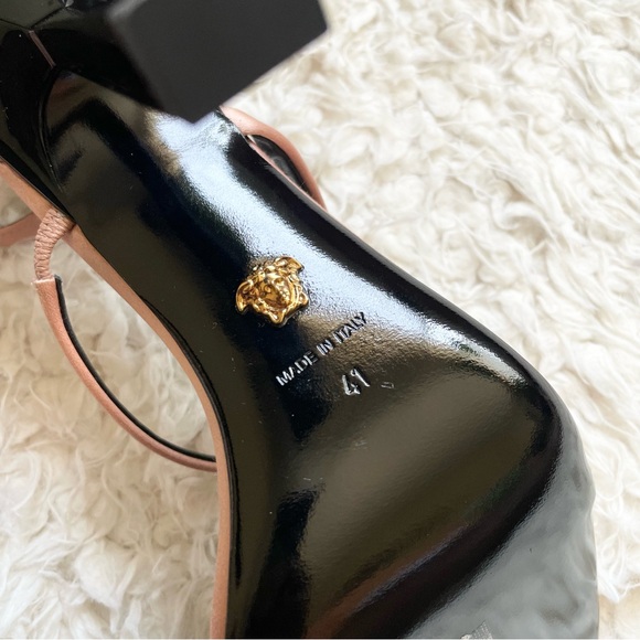 Versace | 3 Strap Satin Sandal - Picture 6 of 8